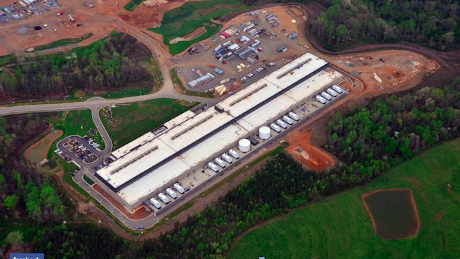 A Facebook data center based in Forest City, NC