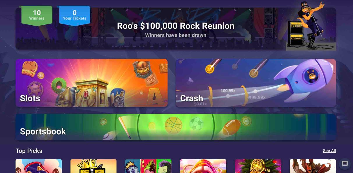 RooBet Online Casino Review - Top Games, No Deposit Bonuses, More