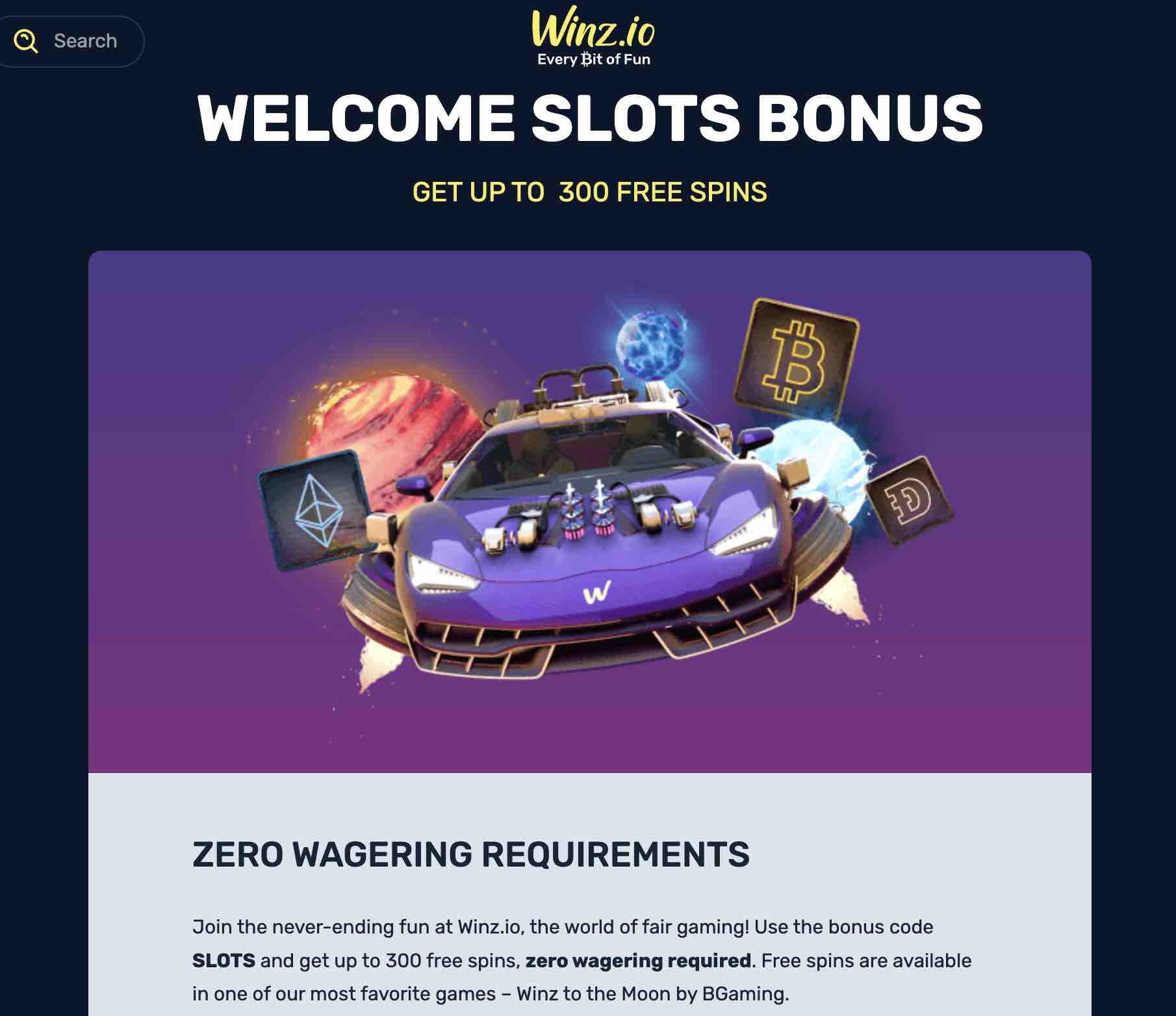 Winz.io Casino Review - Up To 5 BTC For All New Players