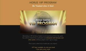 Horus Casino Free Spins